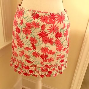 🔥3 for $10 SALE Lilly Pulitzer vintage pink daisy skirt